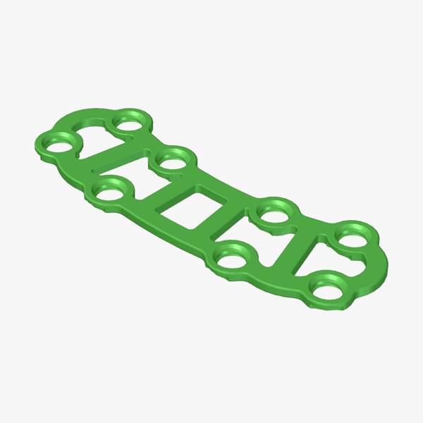 LCP Mandible Strut Plate, Curved 8 Holes, Malleable